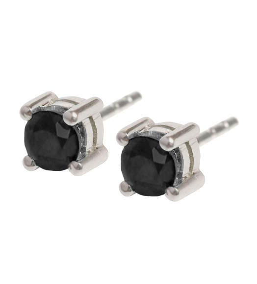 Pendientes diamante negro