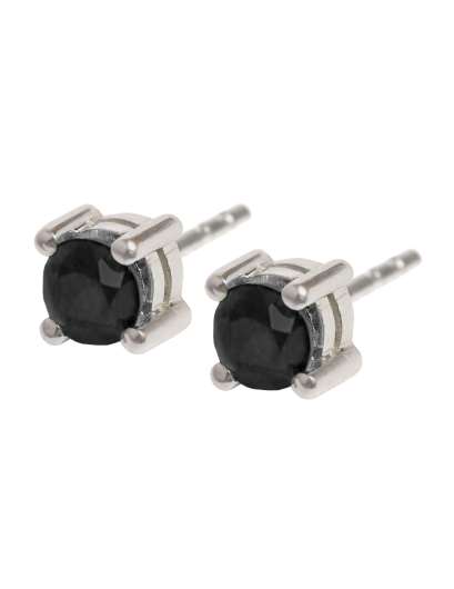 Pendientes diamante negro