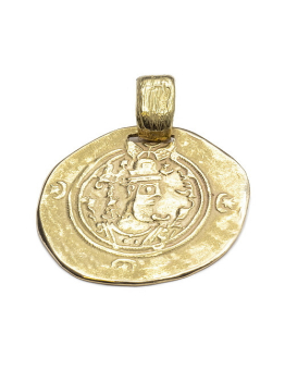 Meditativo Soltero Puntuación Colgante de moneda oro romana de 18K - Tomas Colomer