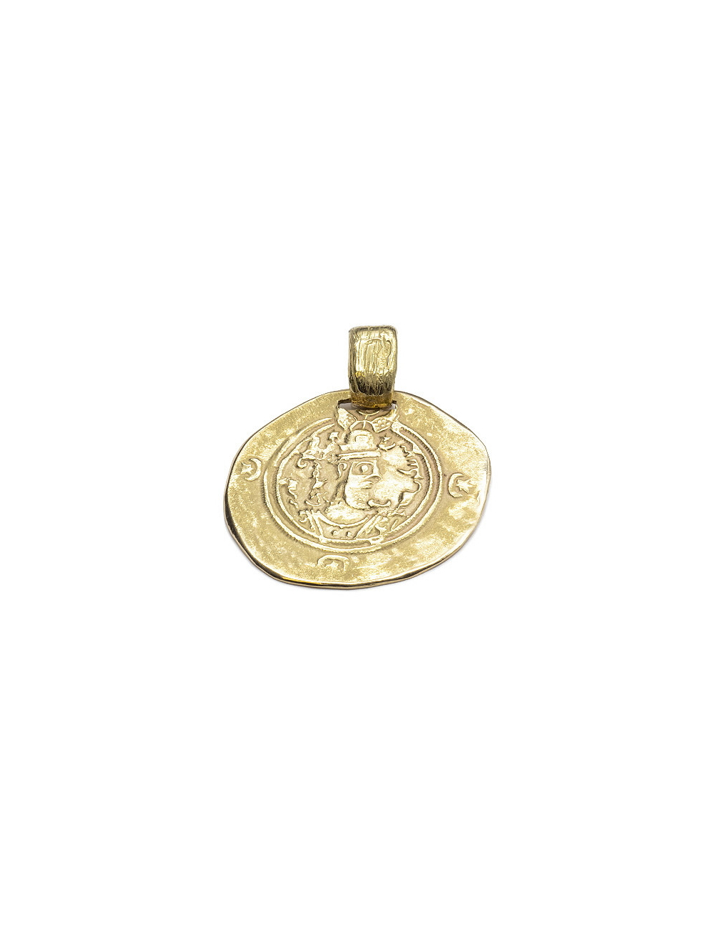 Colgante de moneda oro de 18K Tomas