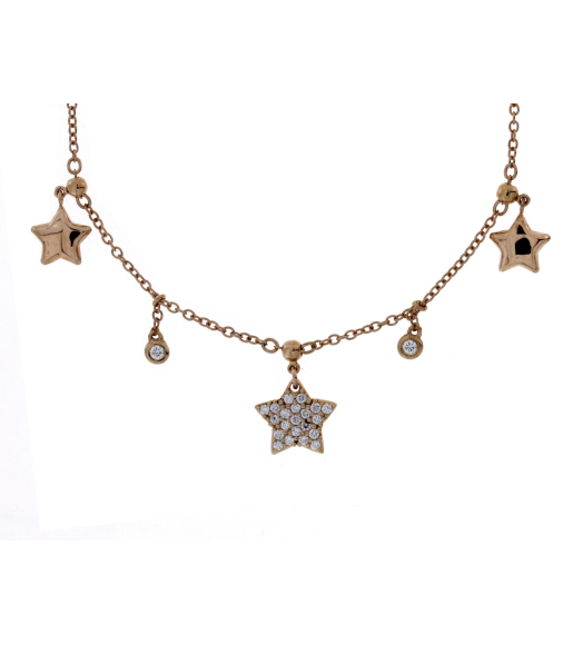 Gargantilla estrellas oro...