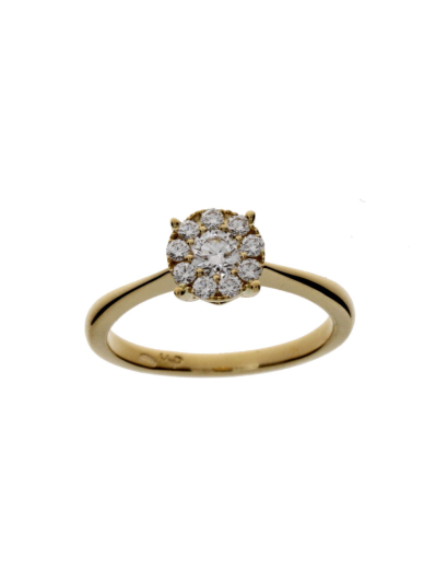 Anillo rosetón diamantes...