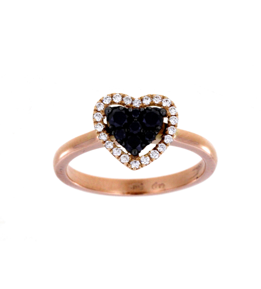 Anillo corazon de diamantes...