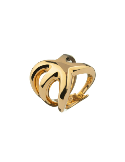 Anillo macizo estrella de...
