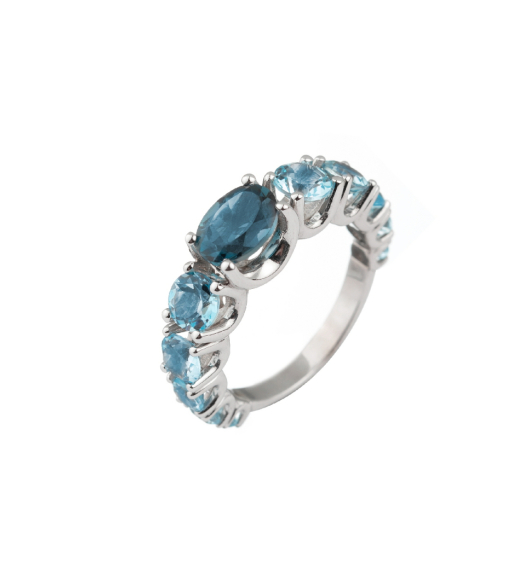 Anillo topacio London y...