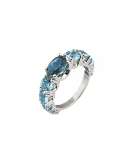 Anillo topacio London y...