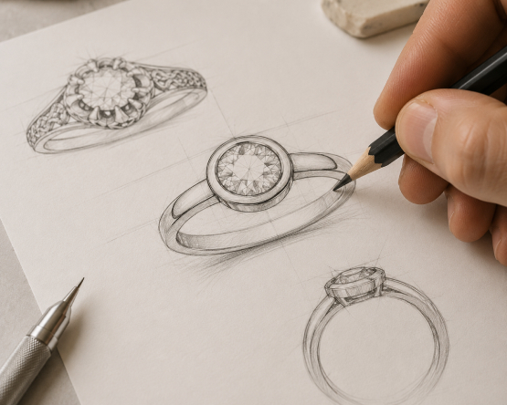 Proceso de transformación artesanal de joyas